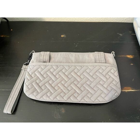 Lug Flyer Quilted Gray Wristlet Belted RFID Purse - Picture 5 of 5
